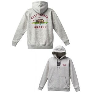 O'Neill Standard Fit Hoodie Sweatshirt Men's M Gray California Logo Graphic NWT